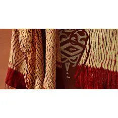 Handful of stars  ( Shibori ~ Ajrakh Stoles ) - {b}